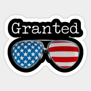 USA PILOT GLASSES GRANTED Sticker